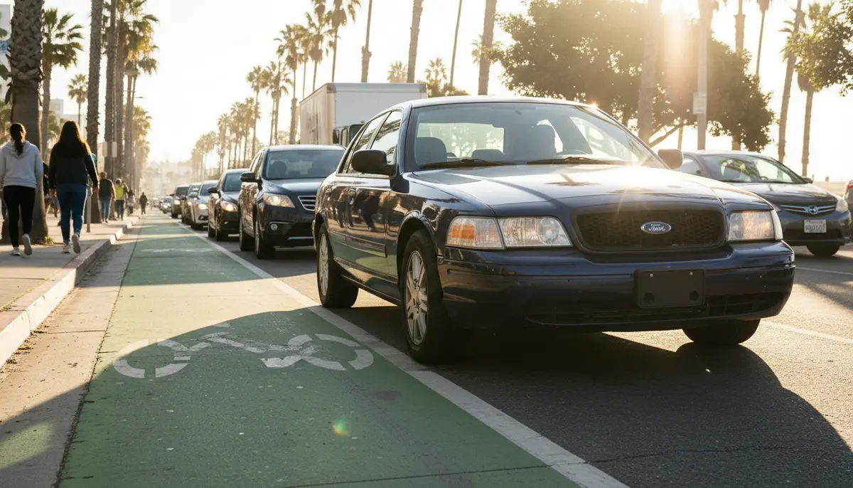 Illustration related to Santa Monica AI Bike Lane Enforcement: How It Works